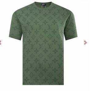 Louis Vuitton Green Quilted Short Sleeve Tee